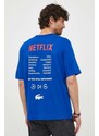 Bavlněné tričko Lacoste x Netflix TH7343-70V