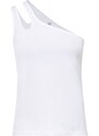 bonprix Top s odhalenými rameny, z organické bavlny Bílá