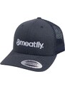 Meatfly kšiltovka MF Logo Trucker Dark Grey | Šedá