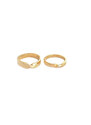 Klára Bílá Jewellery Zlatý širší prsten Split 41 (13,0mm), Stříbro 925/1000