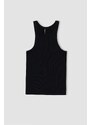 DEFACTO Slim Fit Halter Collar Ribbed Camisole Singlet