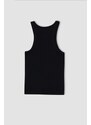 DEFACTO Slim Fit Halter Collar Ribbed Camisole Singlet