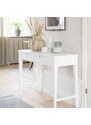 Bílý lakovaný toaletní stolek ROWICO CONFETTI 100 x 40 cm
