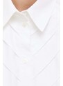 Košile Karl Lagerfeld KL x The Ultimate icon bílá barva, relaxed, s klasickým límcem