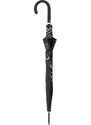 Doppler Fiber Flex AC Golden Flower - dámský holový vystřelovací deštník černá