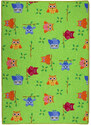 Vopi koberce Dětský kusový koberec Sovička 5261 zelený - 80x120 cm