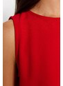 Trendyol Red Sleeveless Regular Crew Neck Knitted Blouse Crepe