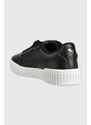 Dětské kožené sneakers boty Puma Carina 2.0 Jr černá barva