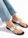 Women's sandals flip-flops white Shelvt