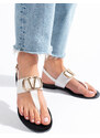 Women's sandals flip-flops white Shelvt