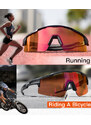 Scvcn Pánské sportovní sluneční brýle Lalon Oranžová sklíčka černá Univerzální