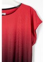 Pratto dámské halenkové triko do gumičky červené