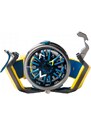 Černé pánské hodinky Mazzucato Watches s gumovým páskem Rim Sport Black / Yellow - 48MM Automatic