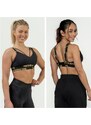 NEBBIA - Vyztužená sportovní podprsenka 844 (black-gold)