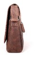 Středně velká kožená pánská crossbody taška GreenWood no. 113 hnědá