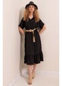 Bigdart 2292 Dress With A Belt - Black