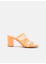 Sinsay - Pantofle na podpatku - oranžová