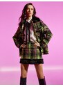 Koton Plush Detailed Tweed Mini Skirt