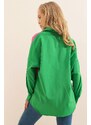 Bigdart 20116 Color Block Shirt - Green