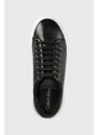 Kožené sneakers boty Calvin Klein BUBBLE CUPSOLE LACE černá barva, HW0HW01778