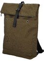 NEW BERRY Praktický látkový batoh na notebook Lauko, khaki