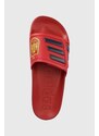 Pantofle adidas červená barva