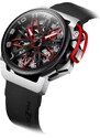 Černé pánské hodinky Mazzucato Watches s gumovým páskem RIM Gt Black - 42MM Automatic
