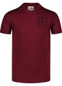 Nordblanc Vínové pánské tričko z organické bavlny COMPANY
