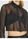 Koton Chiffon Crop Shirt