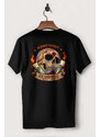 Hendrix Tričko, Barva Černá, s Potiskem Muertos Society