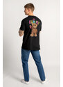Hendrix Tričko, Barva Černá, s Potiskem Luxurious Teddy