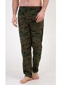 Gazzaz Pánské pyžamové kalhoty Army - khaki