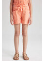 DEFACTO Girls Paperbag Linen Shorts