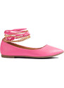 Women's ballerinas Shelovet pink with chains