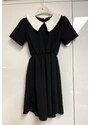 Šaty Wednesday krátký rukáv černé, TR771-98/104 98/104