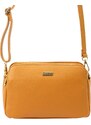 Dámská kožená crossbody kabelka MiaMore 01-046 camel
