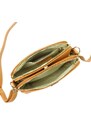 Dámská kožená crossbody kabelka MiaMore 01-046 camel