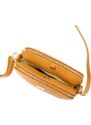 Dámská kožená crossbody kabelka MiaMore 01-046 camel
