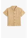 Koton Linen Blend Shirt Short Sleeve