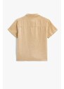 Koton Linen Blend Shirt Short Sleeve