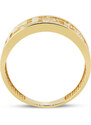 Lillian Vassago Originální zlatý prsten se zirkony LLV59-GR014