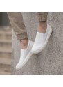 Vasky Leny White - Dámské kožené slip-on bílé - jarní / podzimní obuv česká výroba ze Zlína