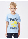 Winkiki Kids Wear Chlapecké tričko Hawaii - modrá