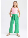 DEFACTO Girl's Wide Leg Crinkle Fabric Trousers