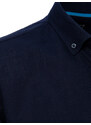 Dstreet pánská tmavě modrá košile s krátkým rukávem
