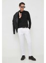 Svetr Karl Lagerfeld pánský, černá barva, lehký