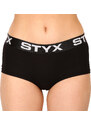 Dámské kalhotky Styx s nohavičkou černé (IN960)