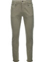 Ombre Clothing Pánské chino kalhoty - olivová P1059