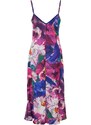 Trendyol Multicolored Strappy Floral Midi Textured Woven Dress