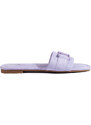 Shelvt Purple Women's Suede Slippers